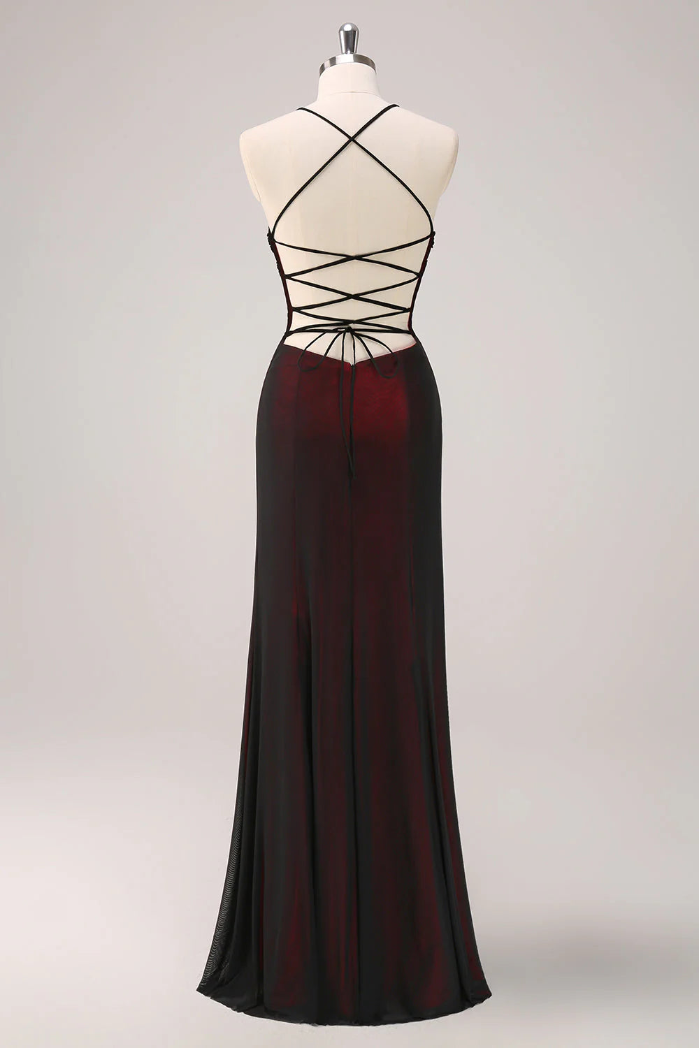 Elegant Spaghetti Straps Mermaid Long Prom Dress